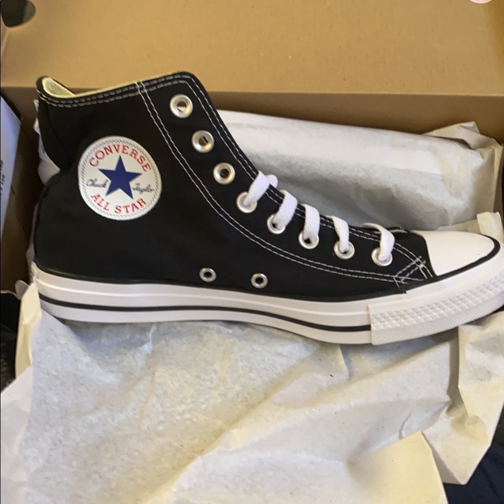 Brand new converse black high tops size 9.5 women
